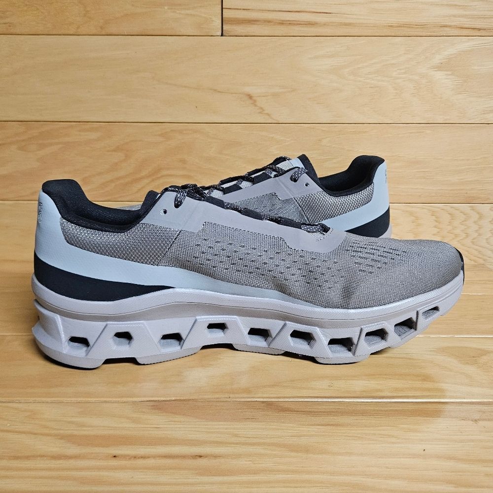 On Cloudmonster Cinder Fog Mens Running Shoe Sneaker - Picture 7 of 11